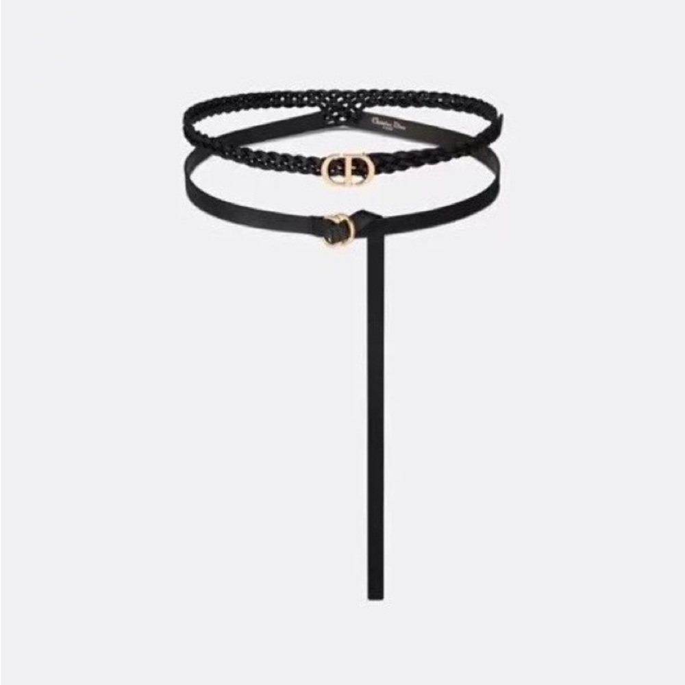 Dior Black and Gold Women's Belt